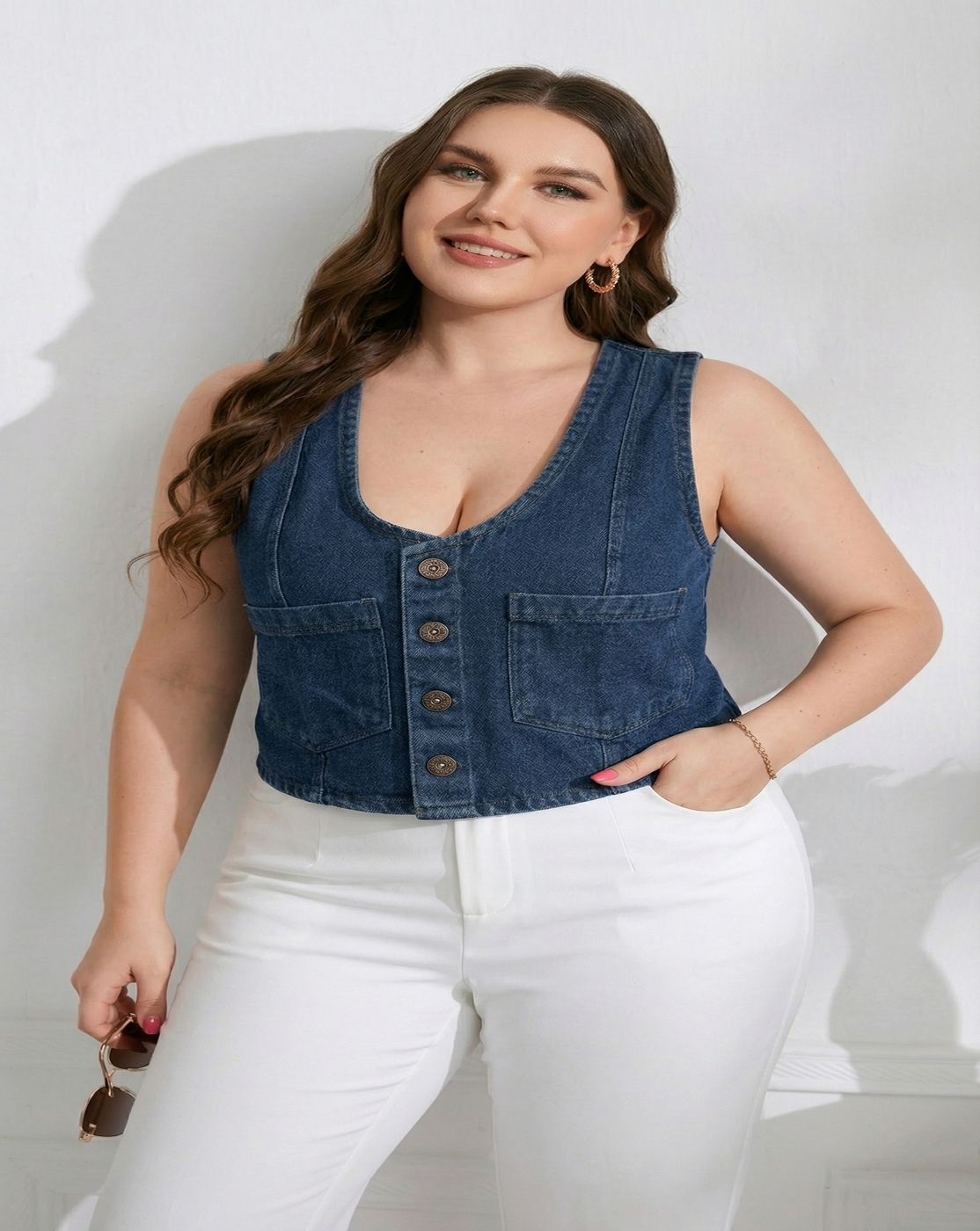 designally Solid Women Waistcoat-picture-43