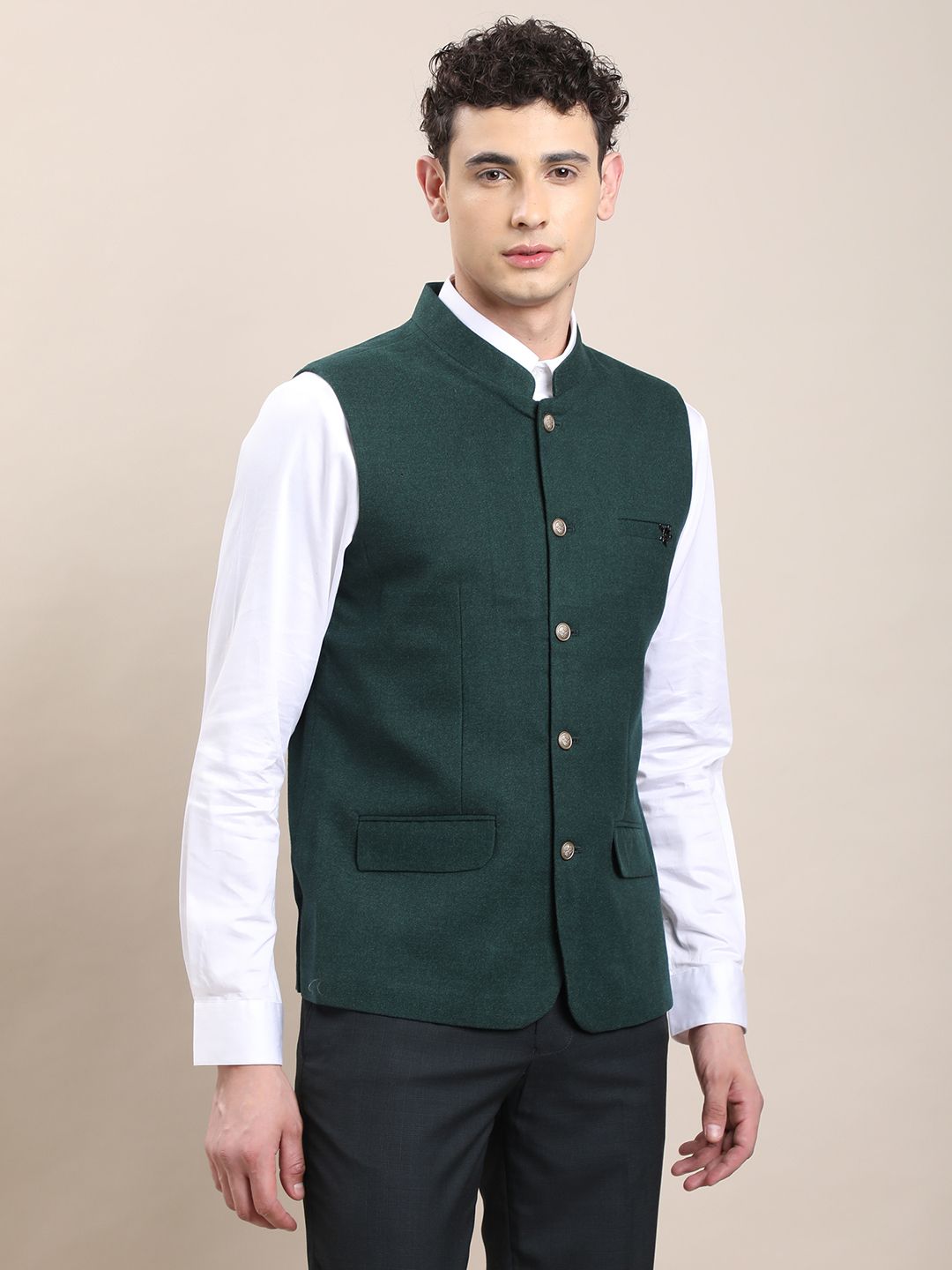 turtle Solid Men Waistcoat-picture-11