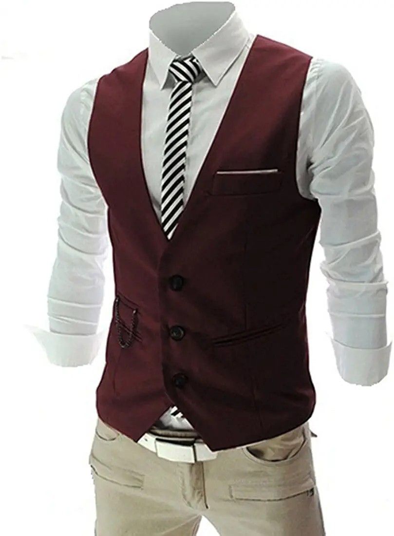 ckfashion Solid Men Waistcoat-picture-14