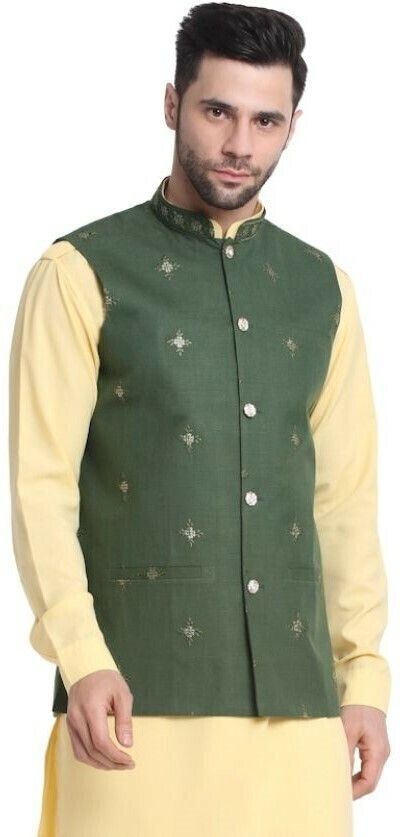 kraft india Embroidered Men Waistcoat-picture-13