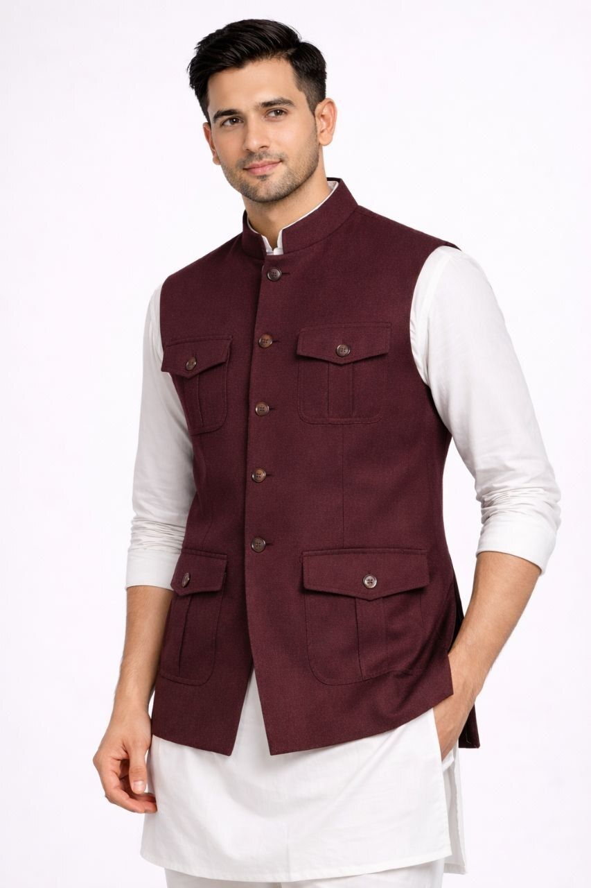 trend tide Solid Men Waistcoat-picture-23