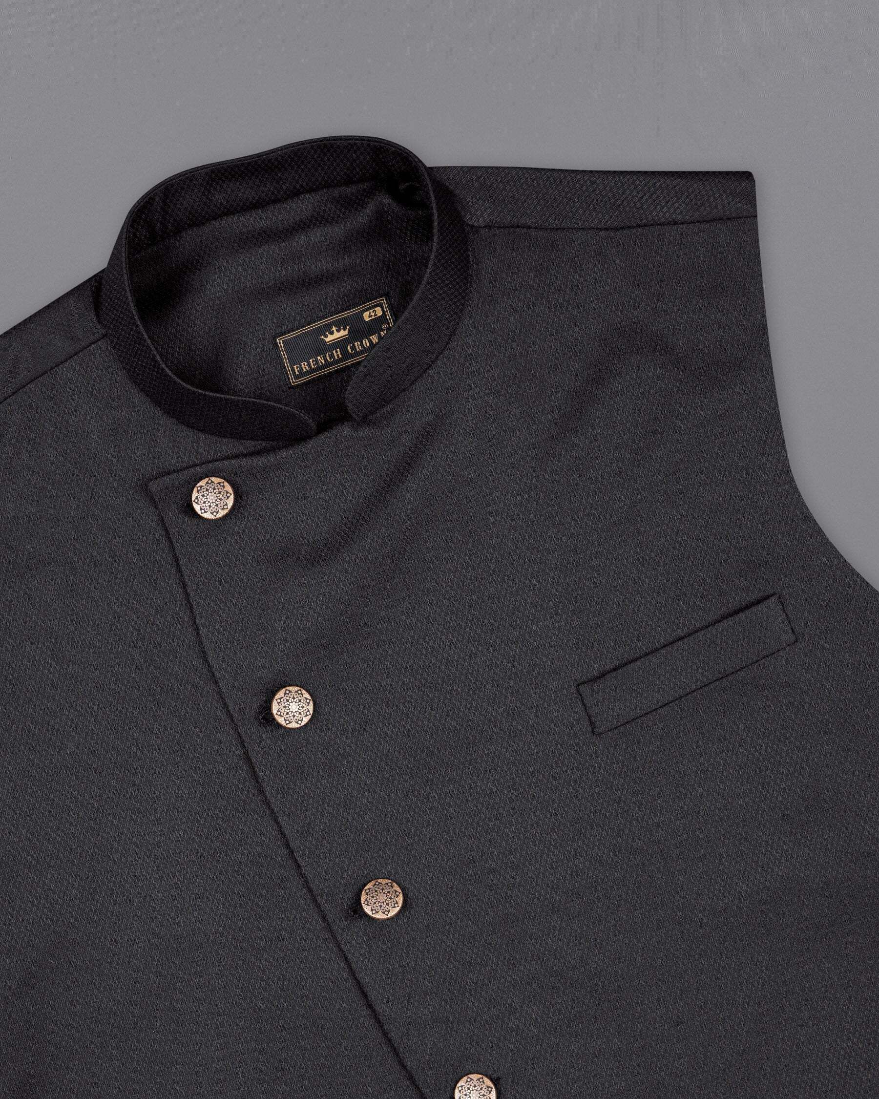 french crown Solid Men Waistcoat-picture-17