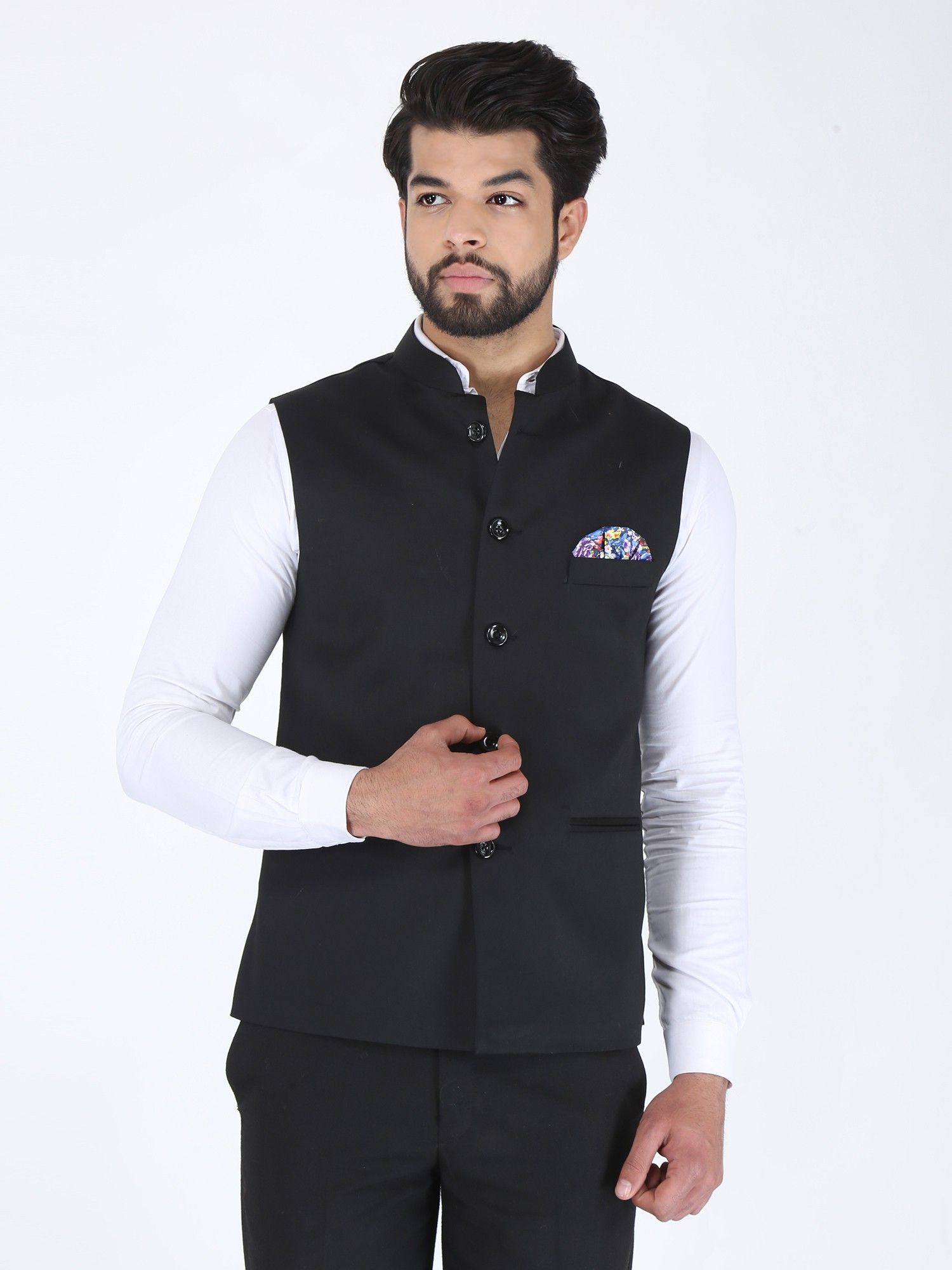 amogue Solid Men Waistcoat-picture-11