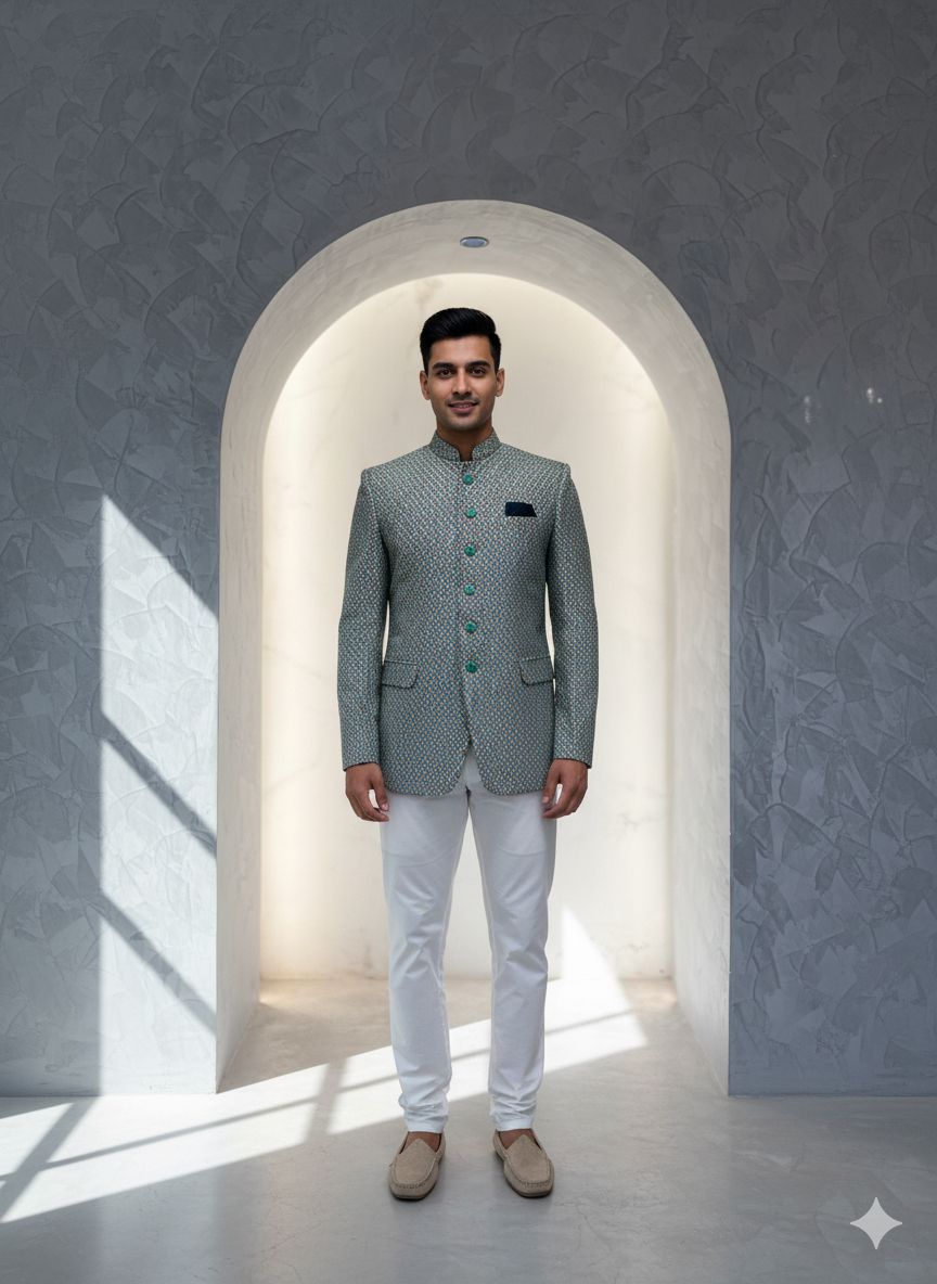 jugg jugg jeeyo Men Jodhpuri Self Design Suit-picture-21