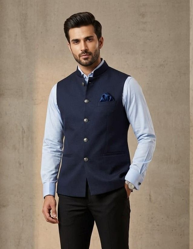 asthetic Solid Men Waistcoat-picture-31