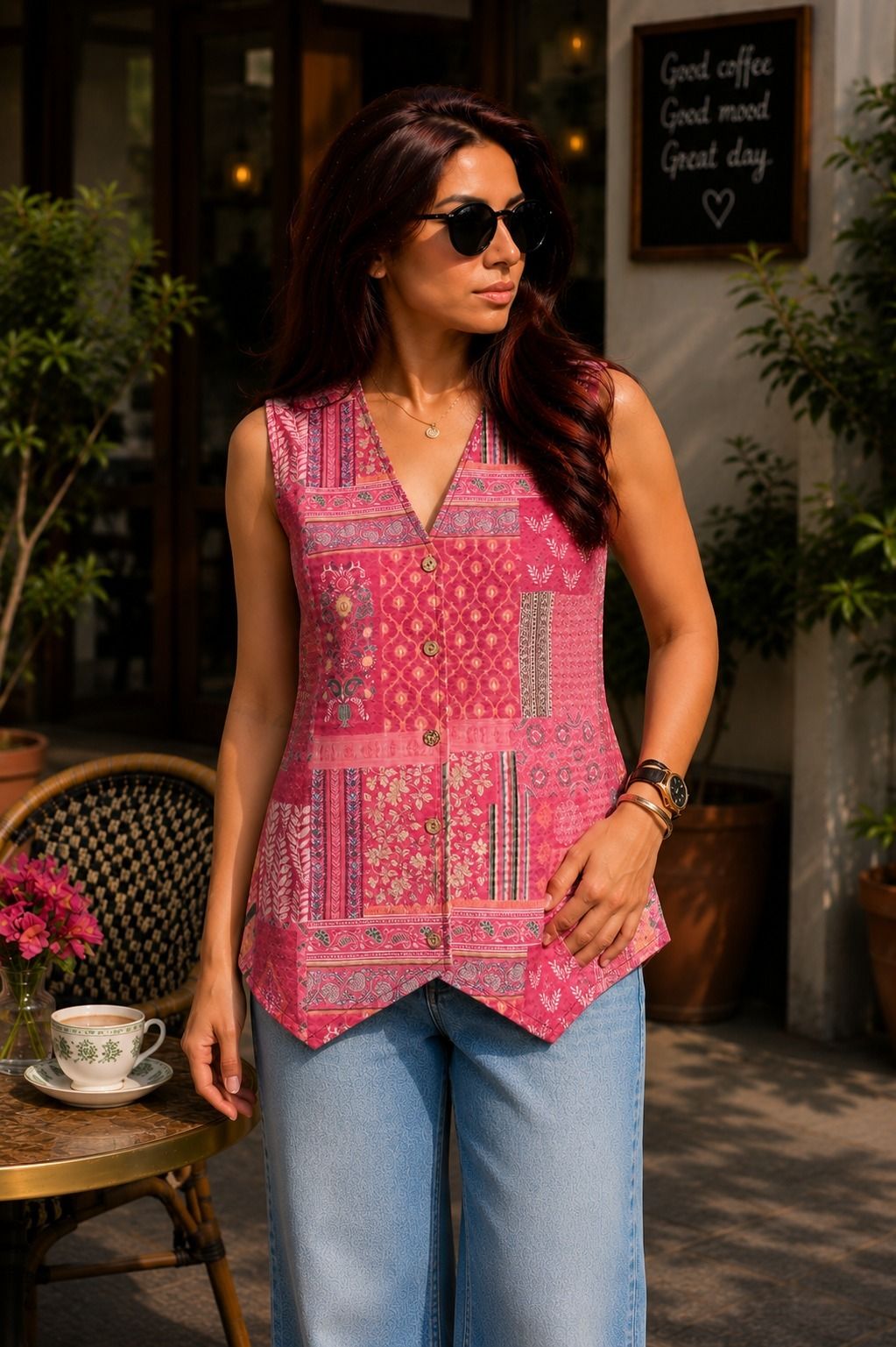 hayasworld Graphic Print Women Waistcoat-picture-39