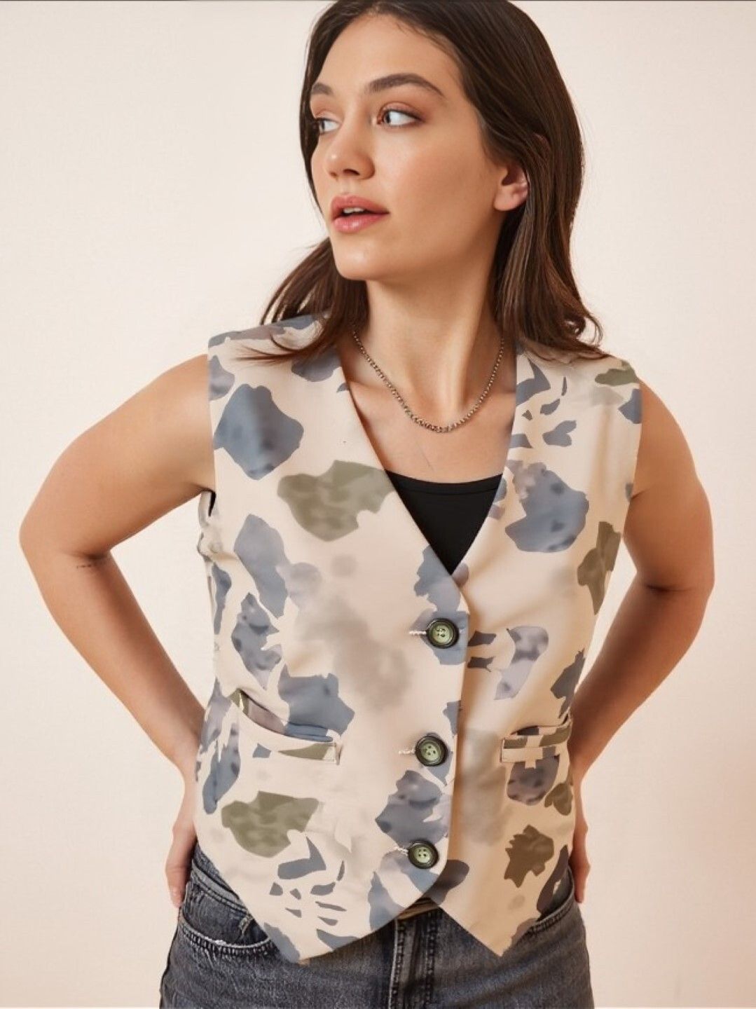Printed Women Waistcoat