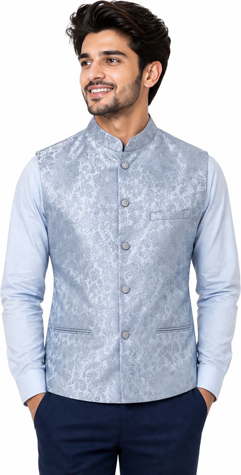 ynstrends Self Design Men Waistcoat-picture-20