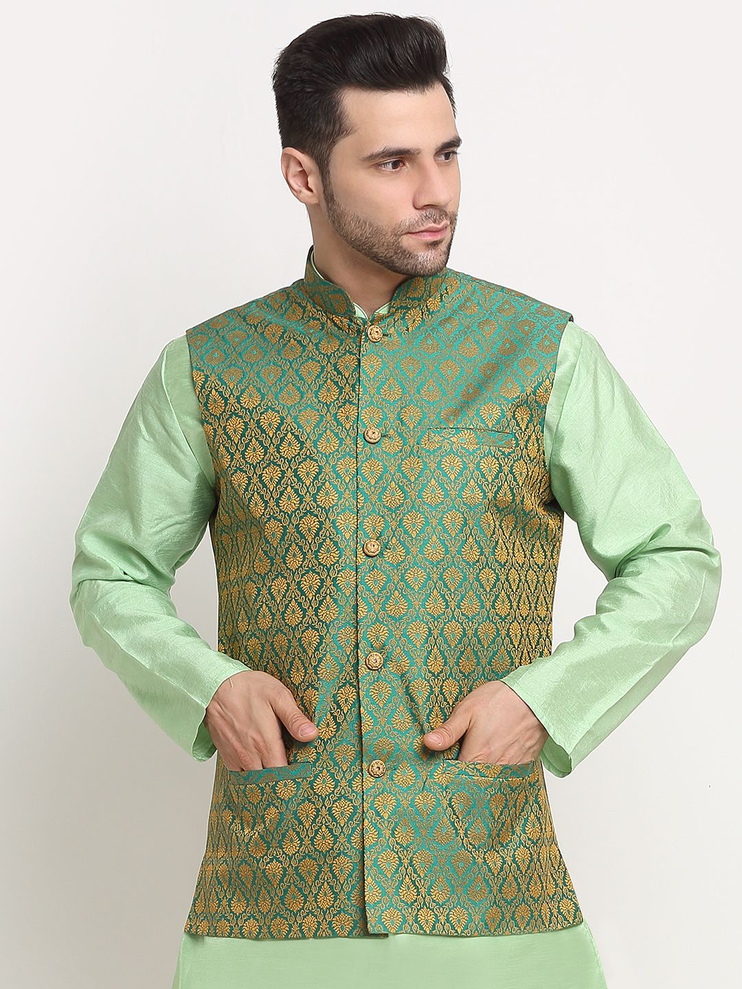 kraft india Paisley Men Waistcoat-picture-23