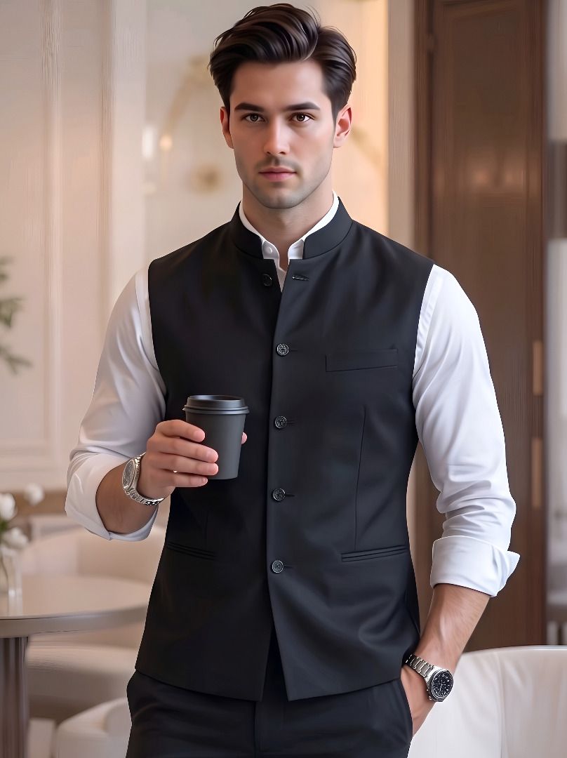 purever india Solid Men Waistcoat-picture-37