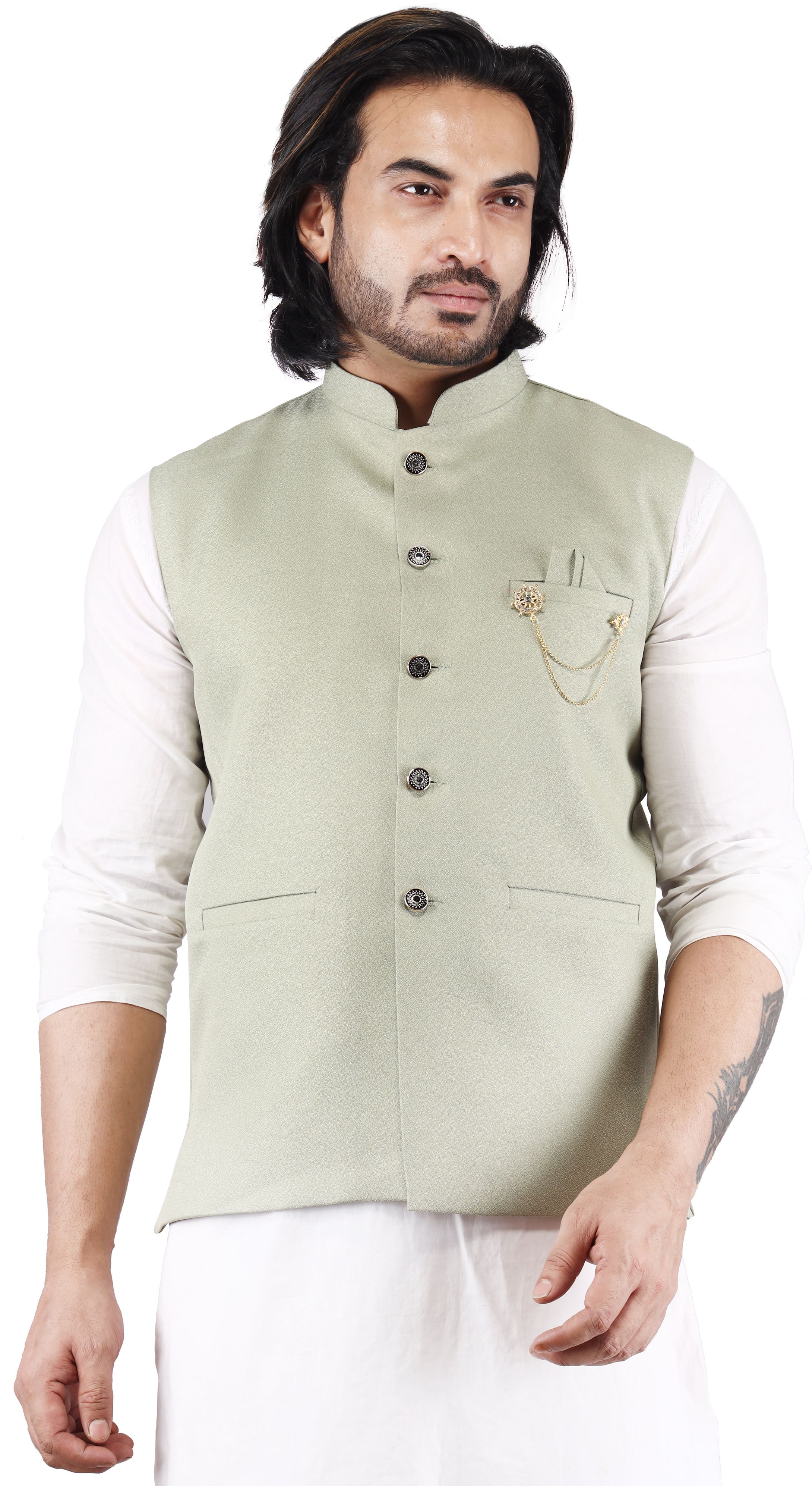 nehafb Self Design Men Waistcoat-picture-17