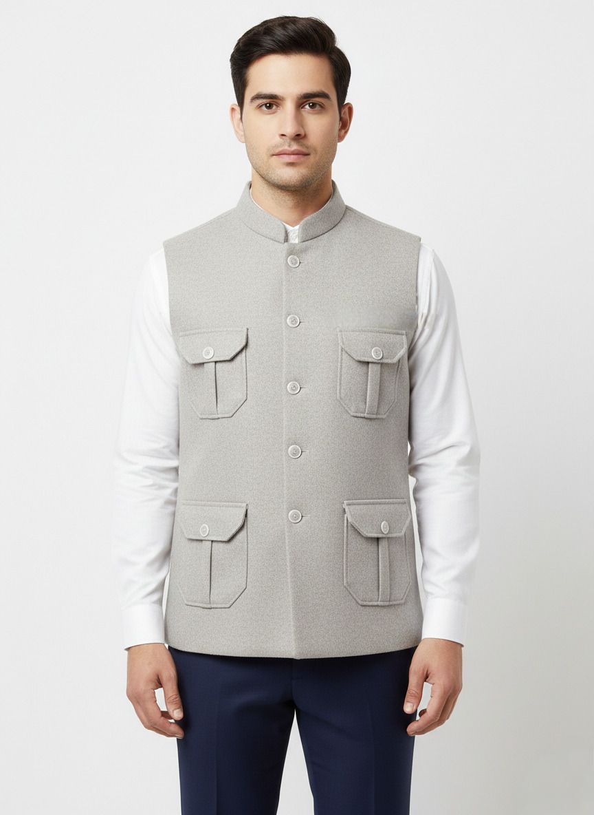 ynstrends Solid Men Waistcoat-picture-10