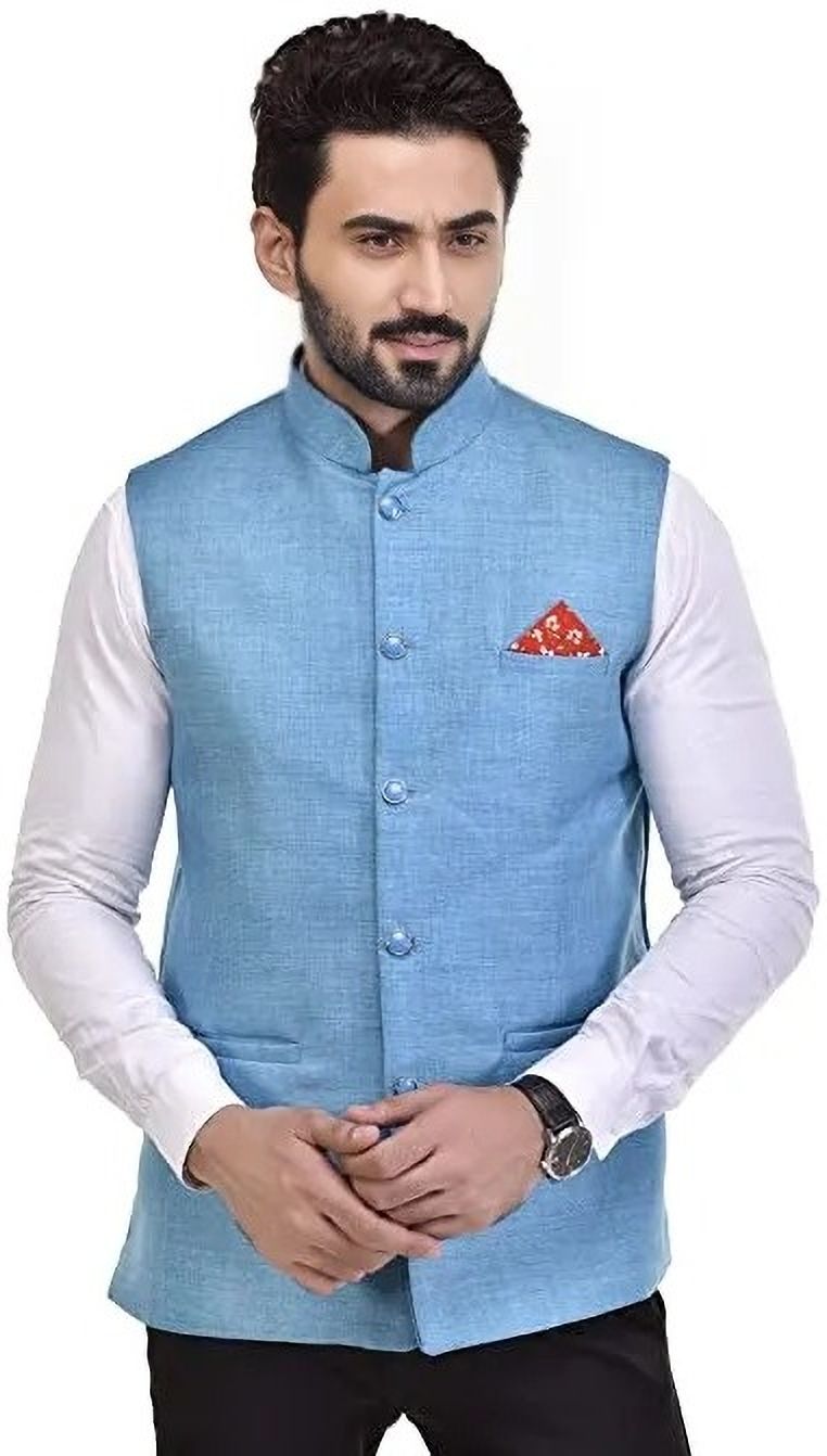 qitty Solid Men Waistcoat-picture-0