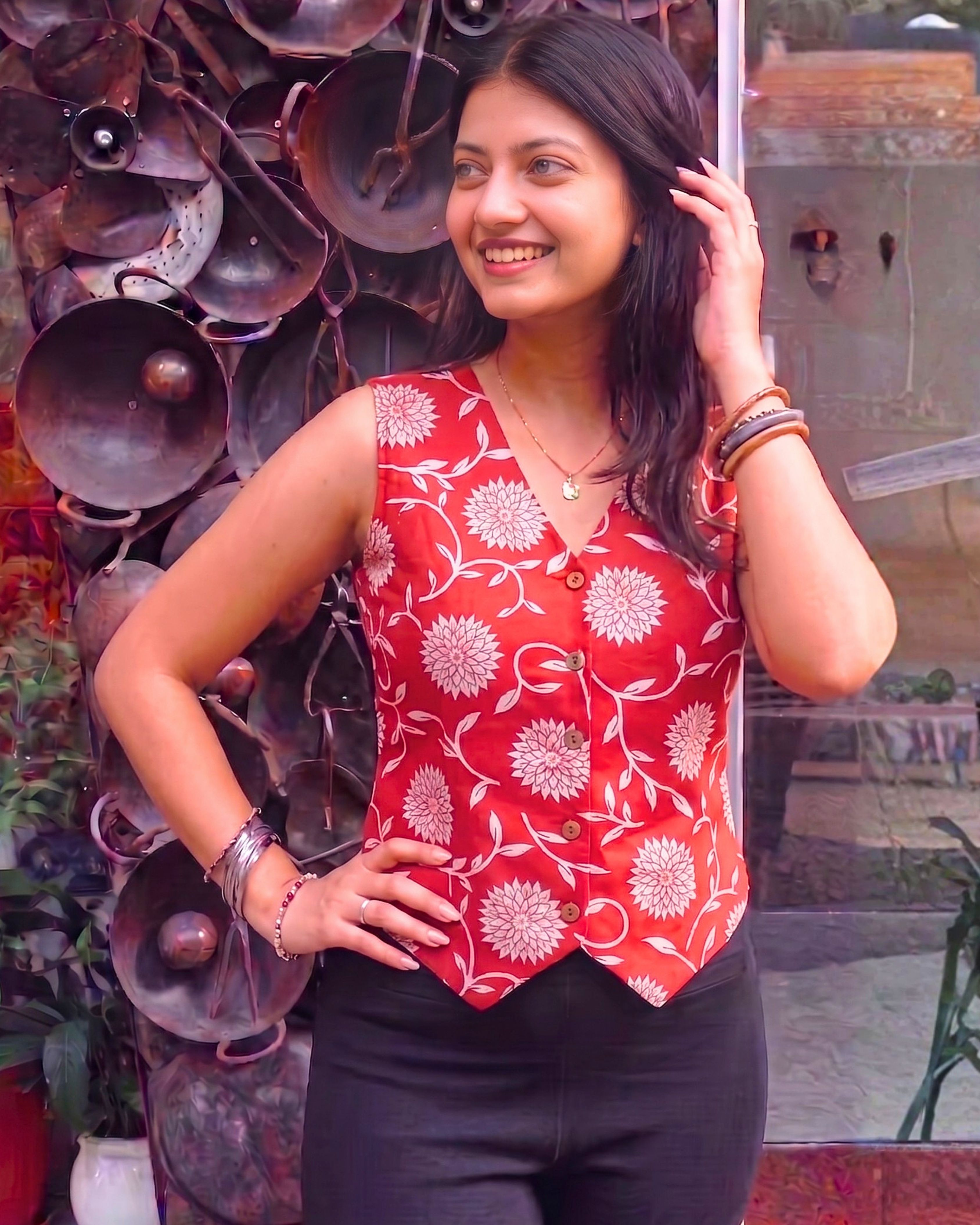 pauranik Printed Women Waistcoat-picture-13