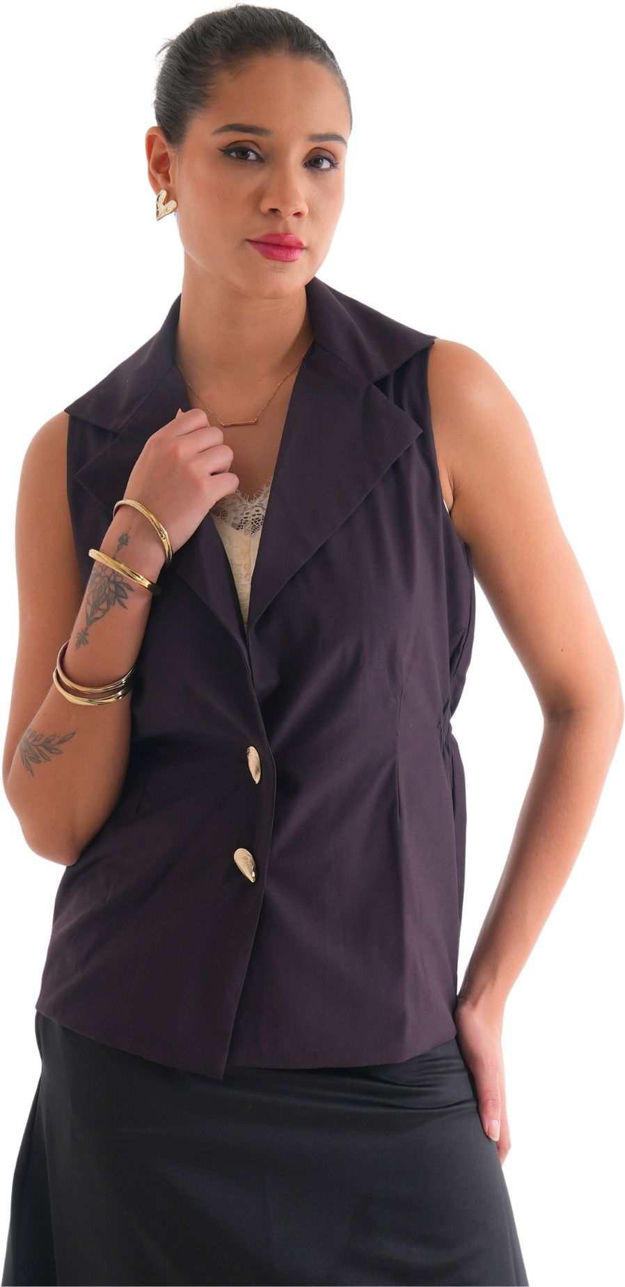 house of professionals Solid Women Waistcoat-picture-16