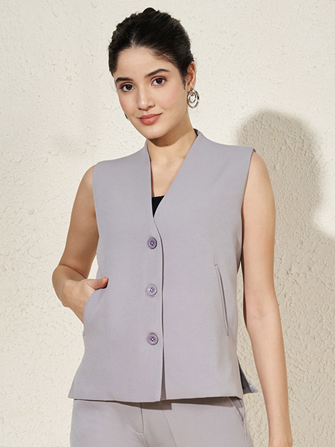 brinns Solid Women Waistcoat-picture-11