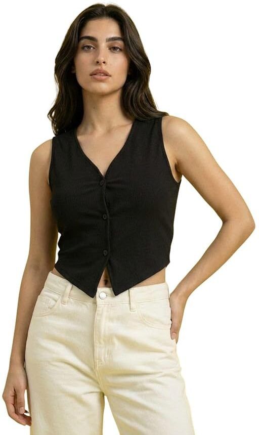 skyview Solid Women Waistcoat-picture-10