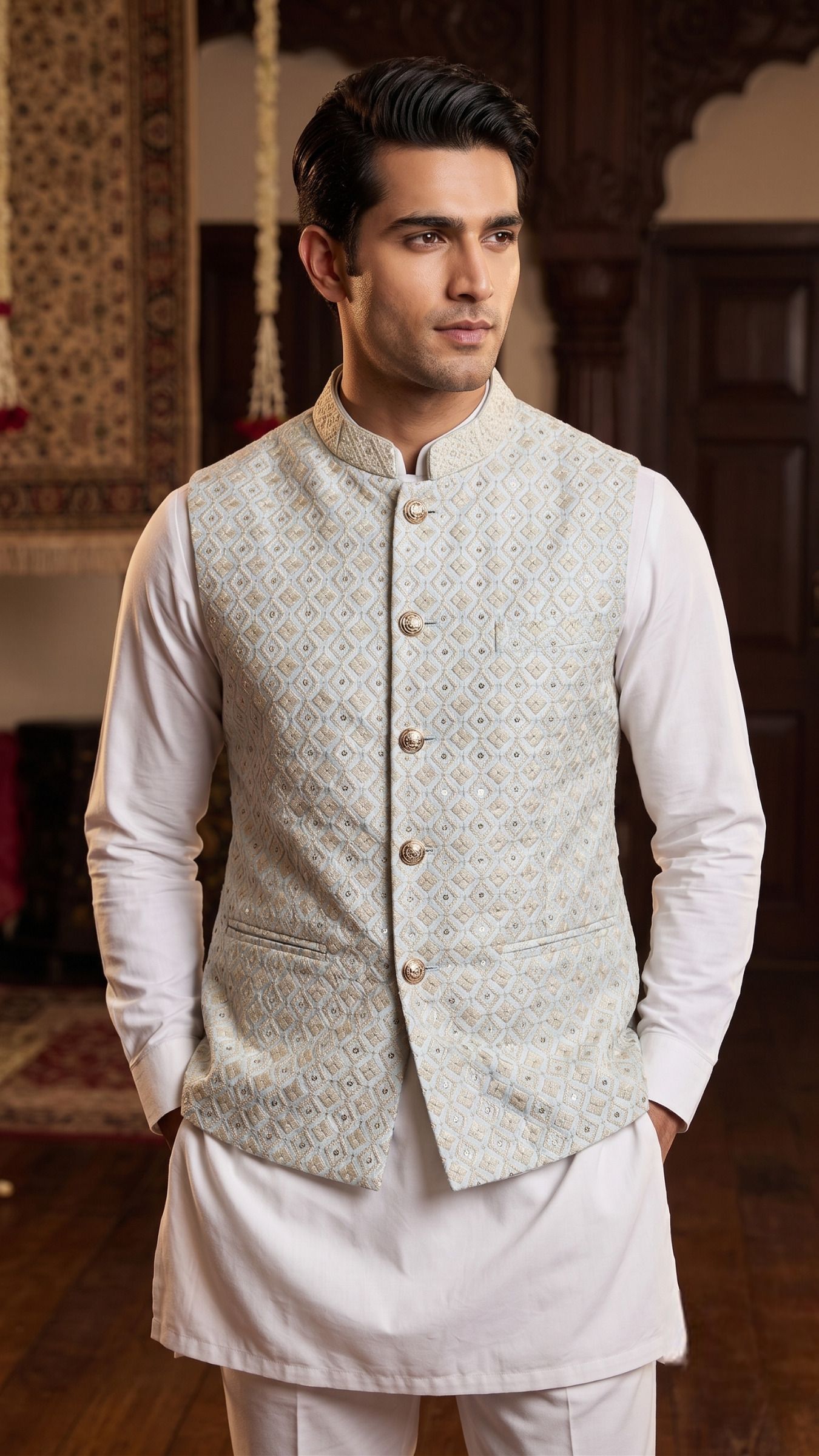 chirasvi Embroidered Men Waistcoat-picture-40