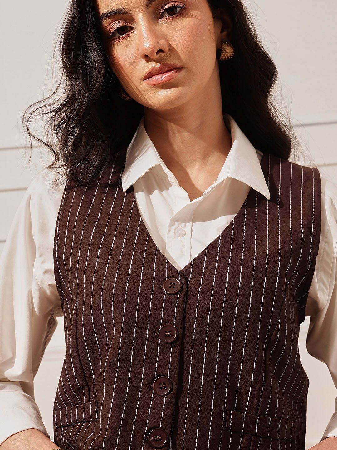 street9 Striped Women Waistcoat-picture-33