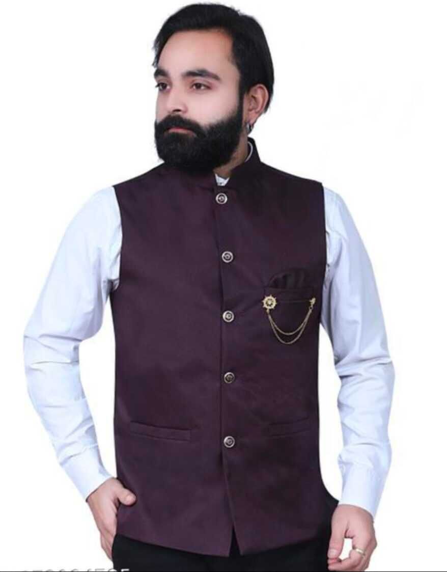 Solid Men Waistcoat