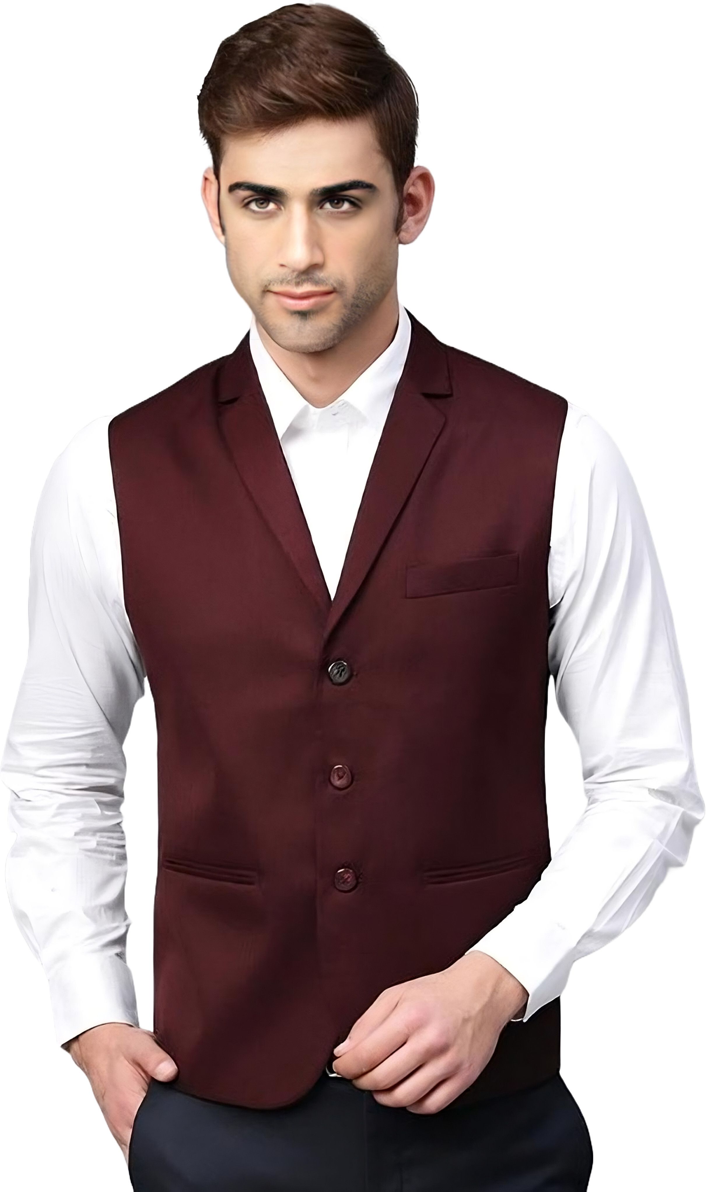 Solid Men Waistcoat-image-43