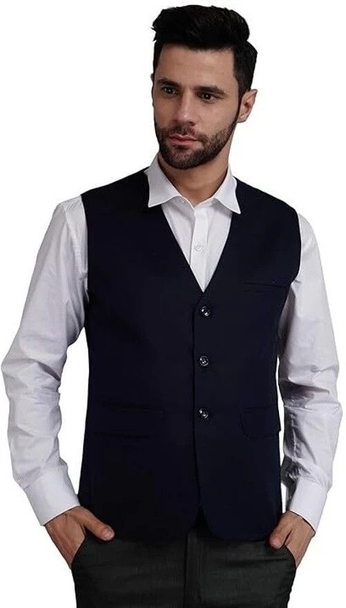 apkr Solid Men Waistcoat-picture-11