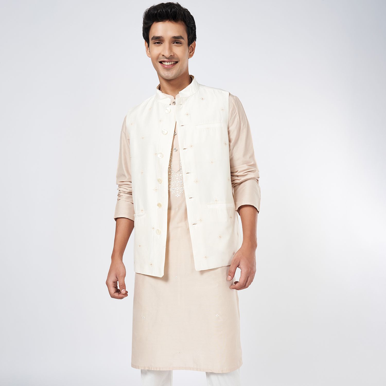 indus route by pantaloons Printed Men Waistcoat-picture-20