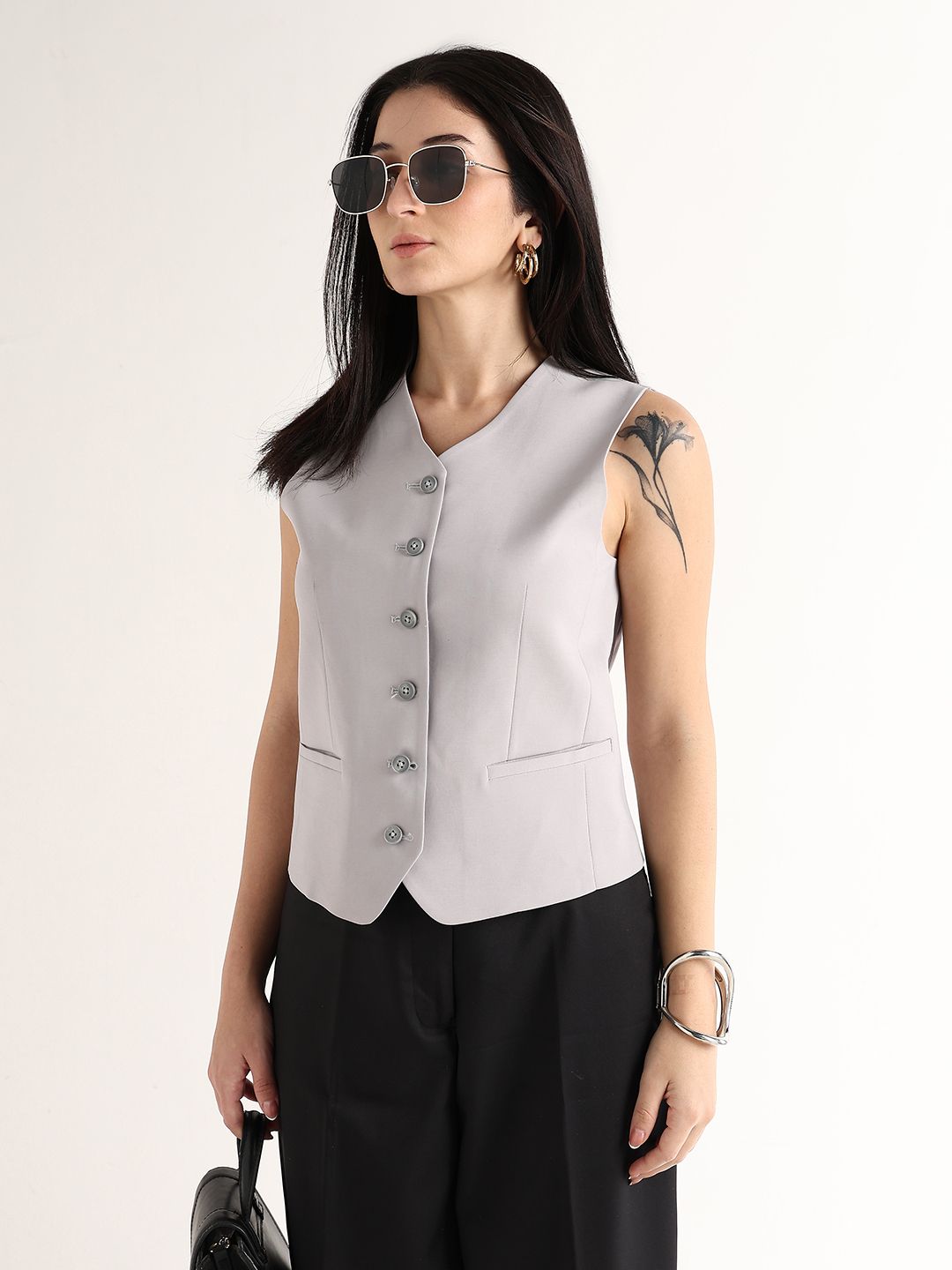 hancock Solid Women Waistcoat-picture-36