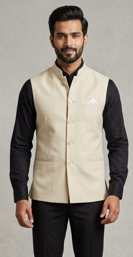 asthetic Solid Men Waistcoat-picture-17