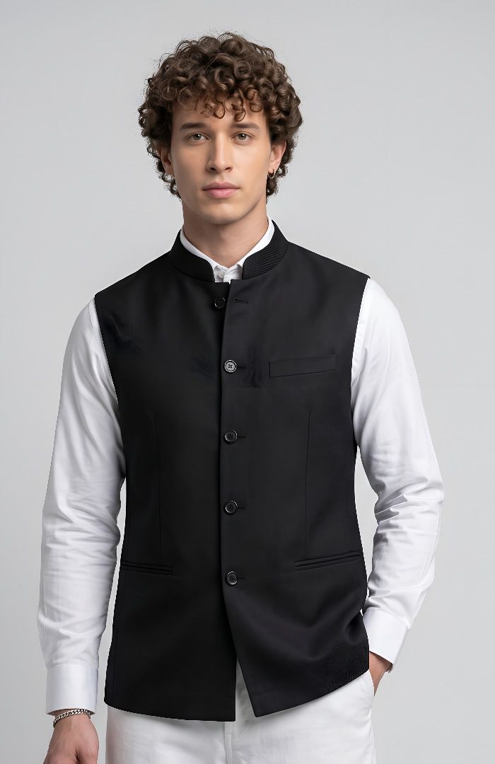 cadmon Solid Men Waistcoat-picture-15