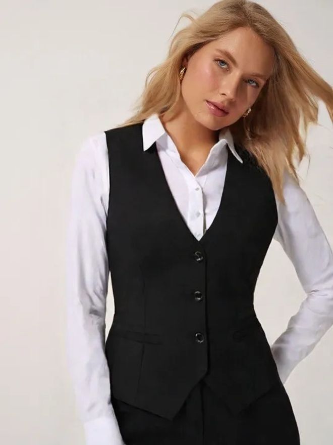 nigam enterprises Solid Women Waistcoat-picture-28