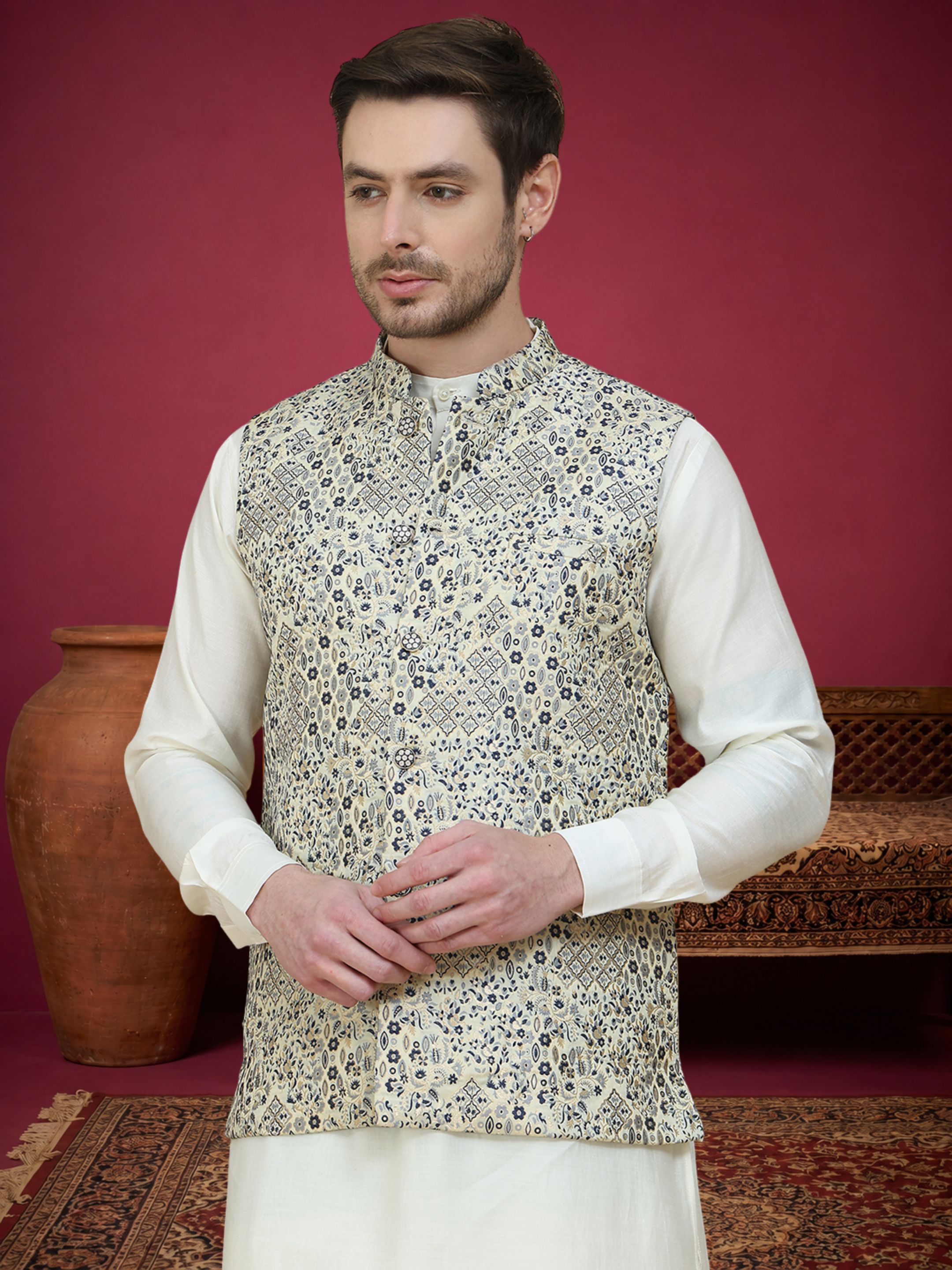 jompers Woven Men Waistcoat-picture-32