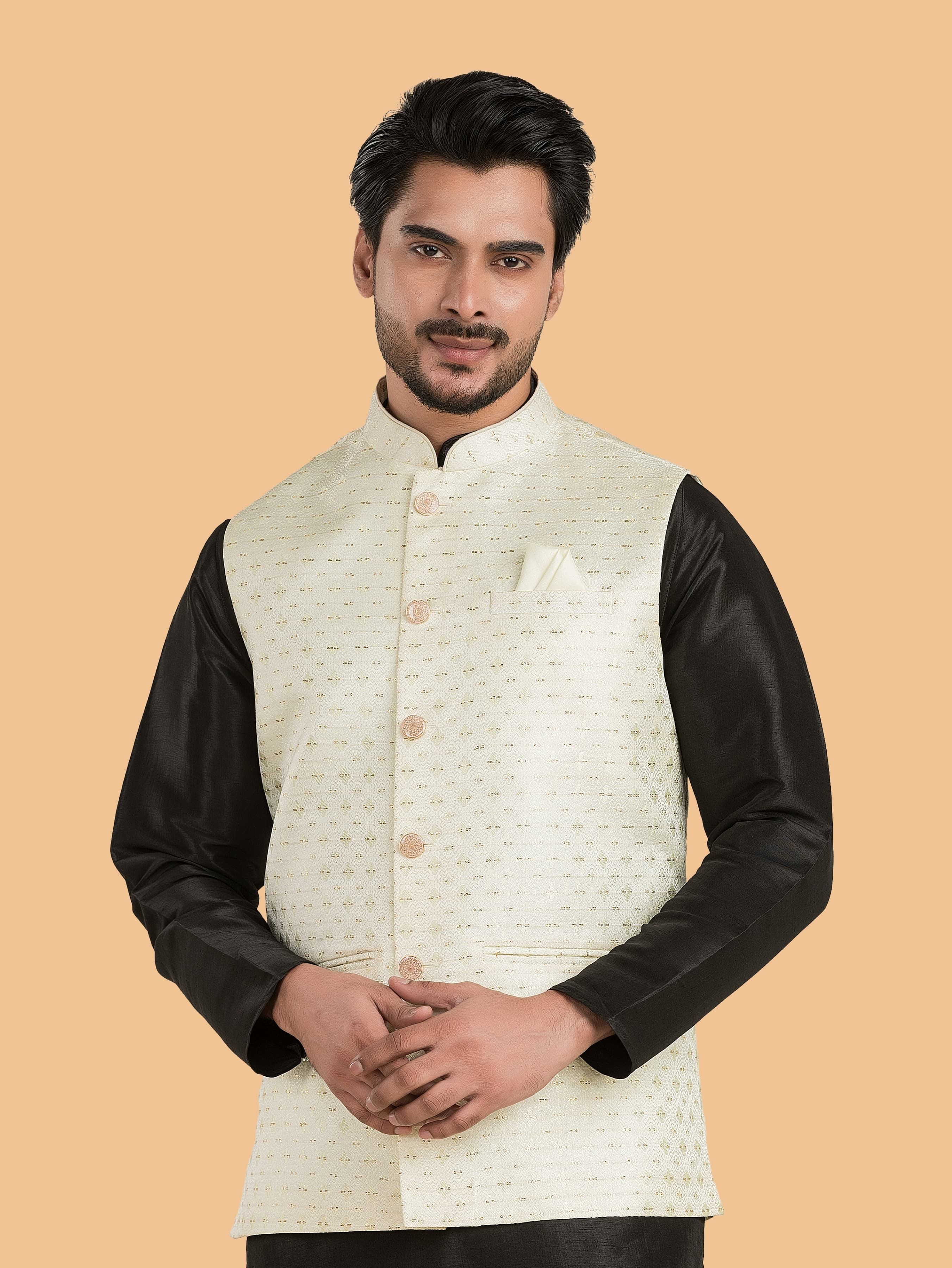 trends of ethnic Embellished Men Waistcoat-picture-18