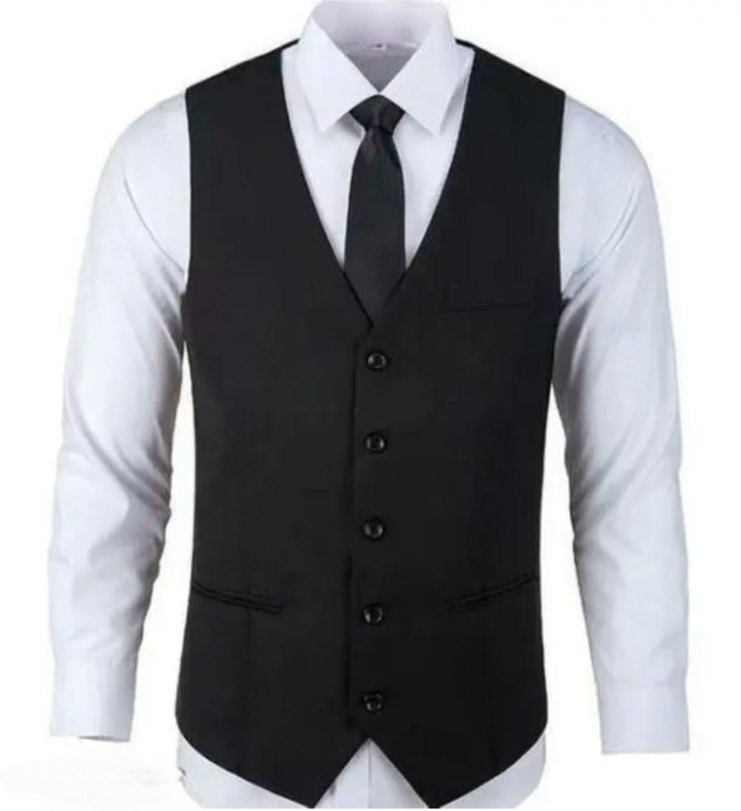 linen zone blazer Solid Men Waistcoat-picture-16