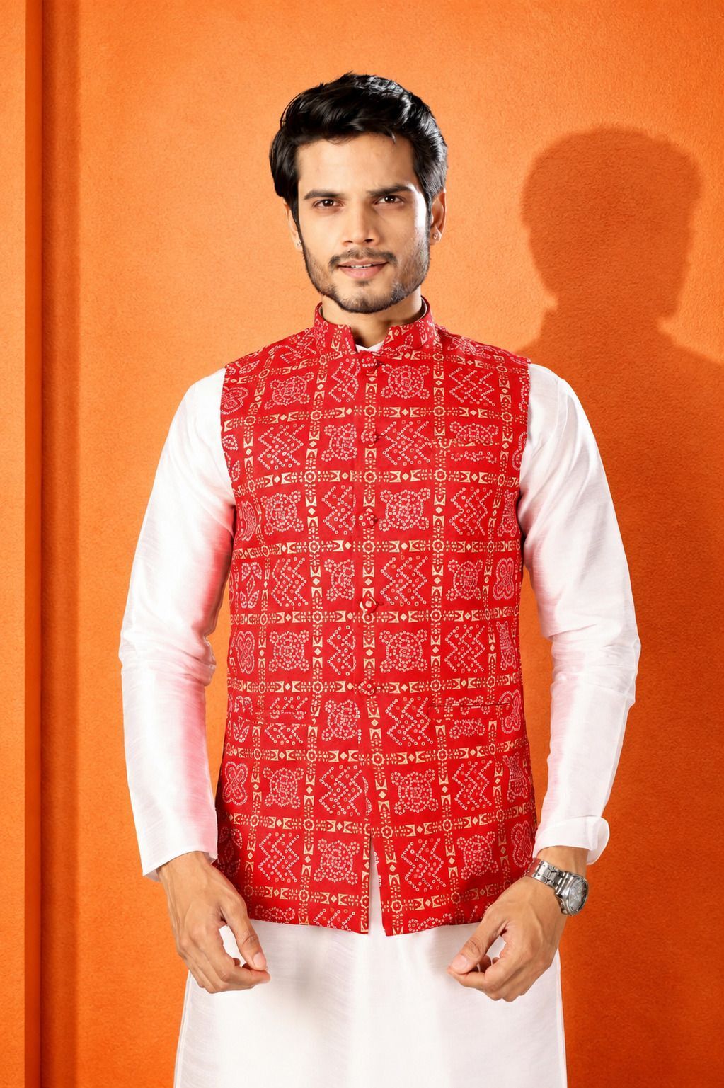 modern mughals Printed Men Waistcoat-picture-18