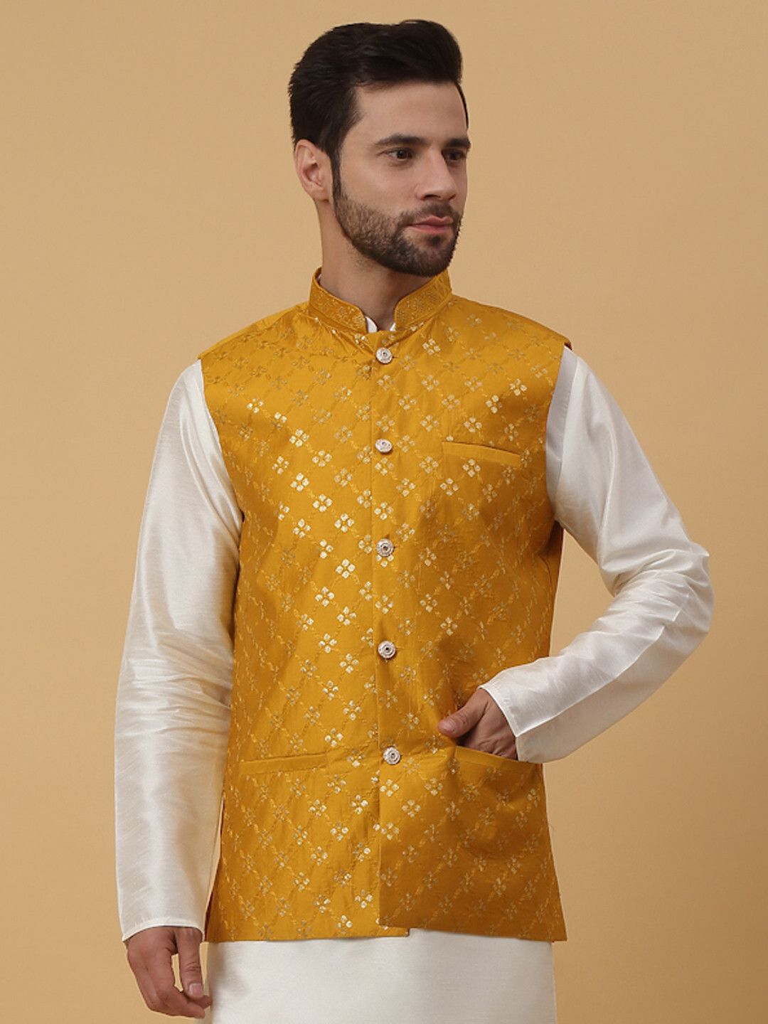 kraft india Printed Men Waistcoat-picture-16