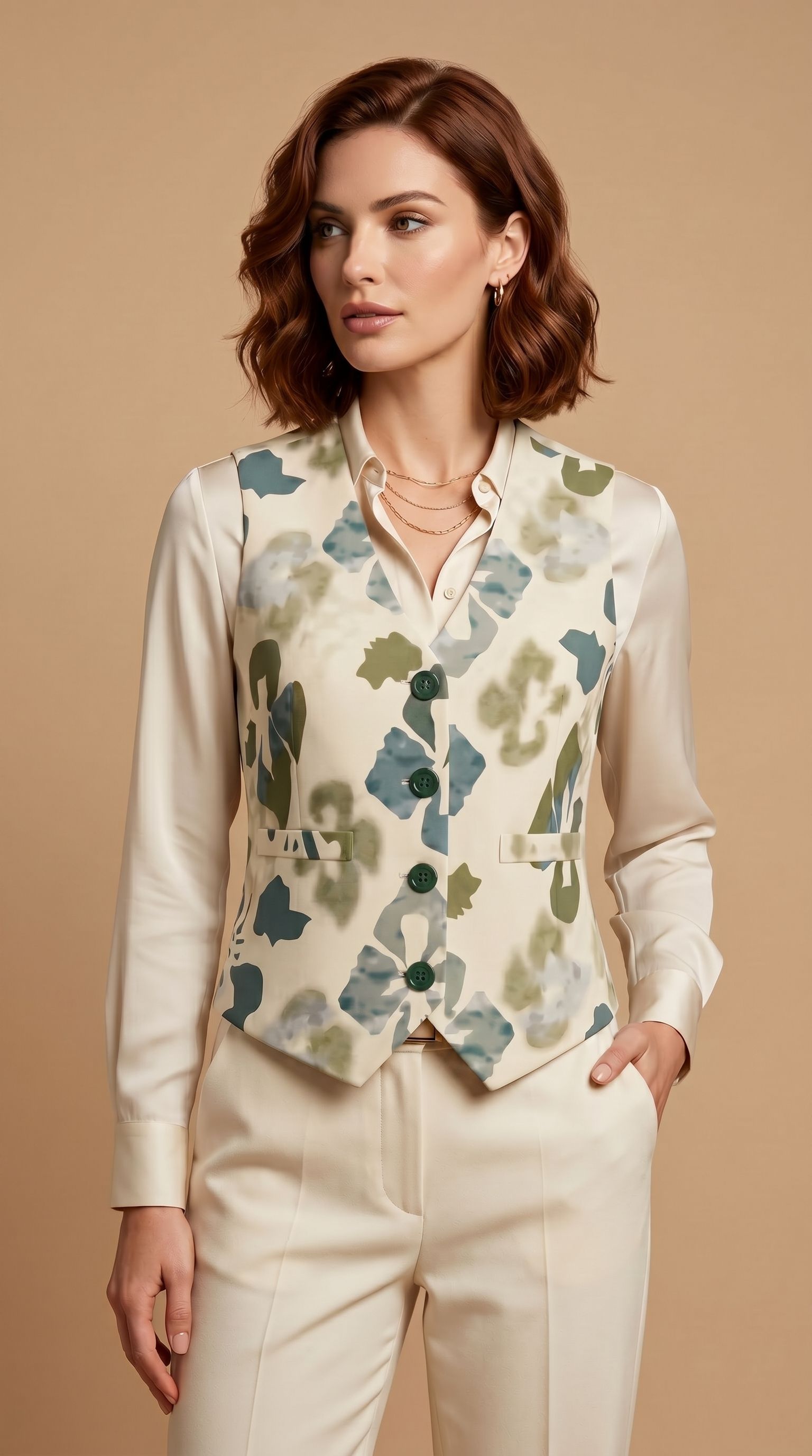 perfect productions Floral Print Women Waistcoat-picture-42
