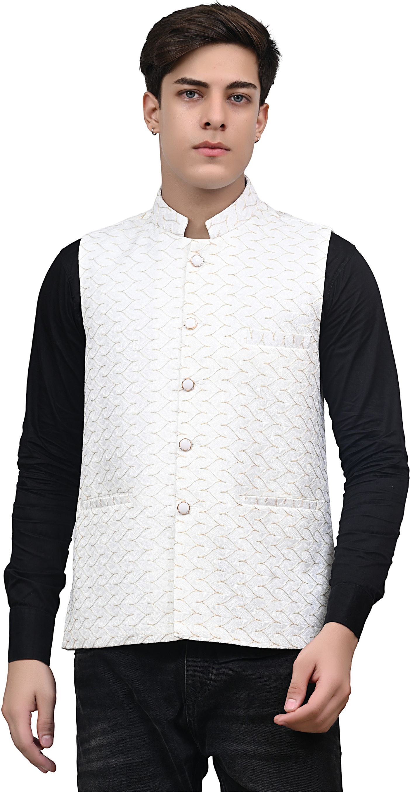 nadwi garments Embroidered Men Waistcoat-picture-26