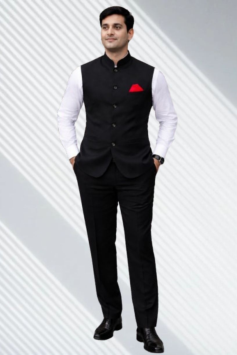 qitty Solid Men Waistcoat-picture-14