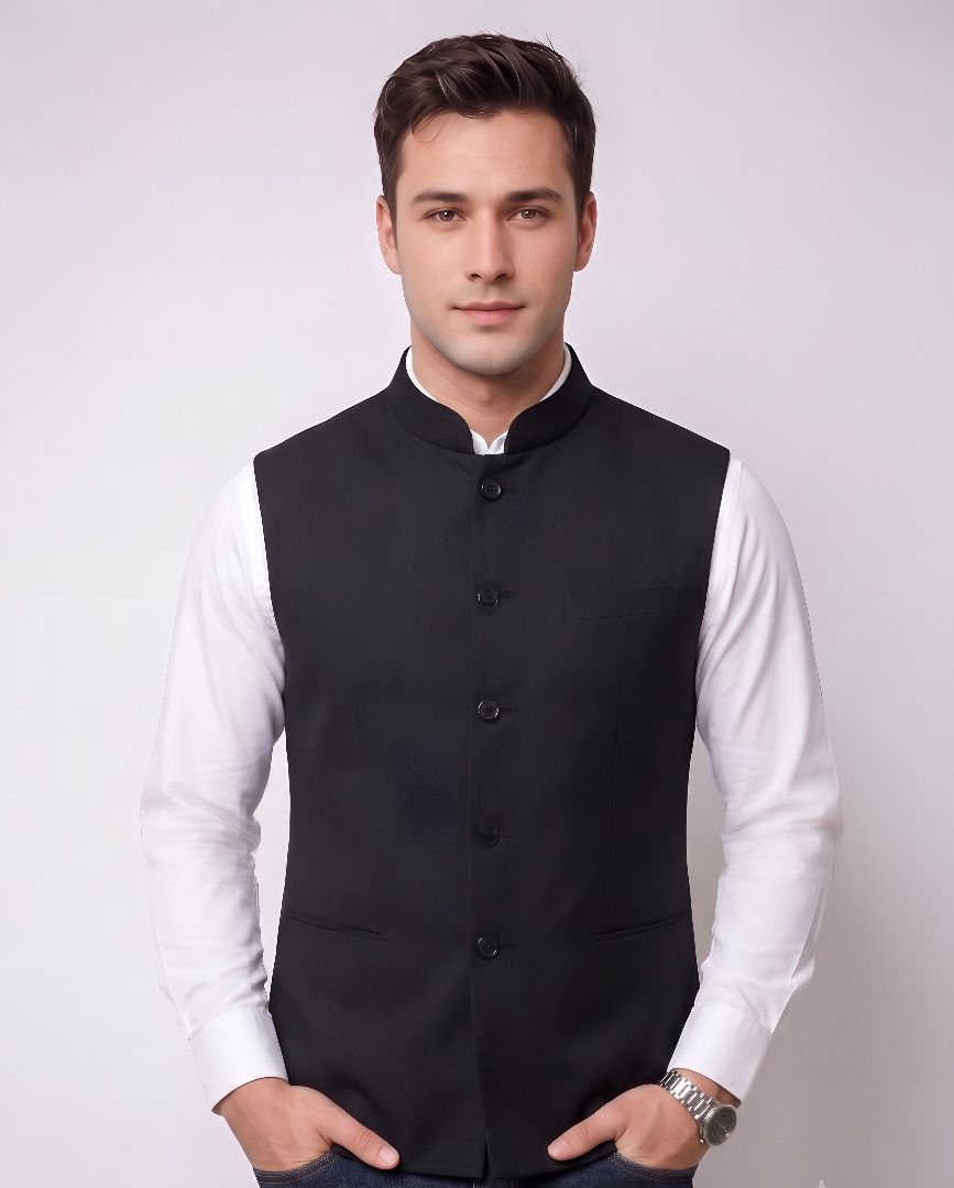 purever india Solid Men Waistcoat-picture-13