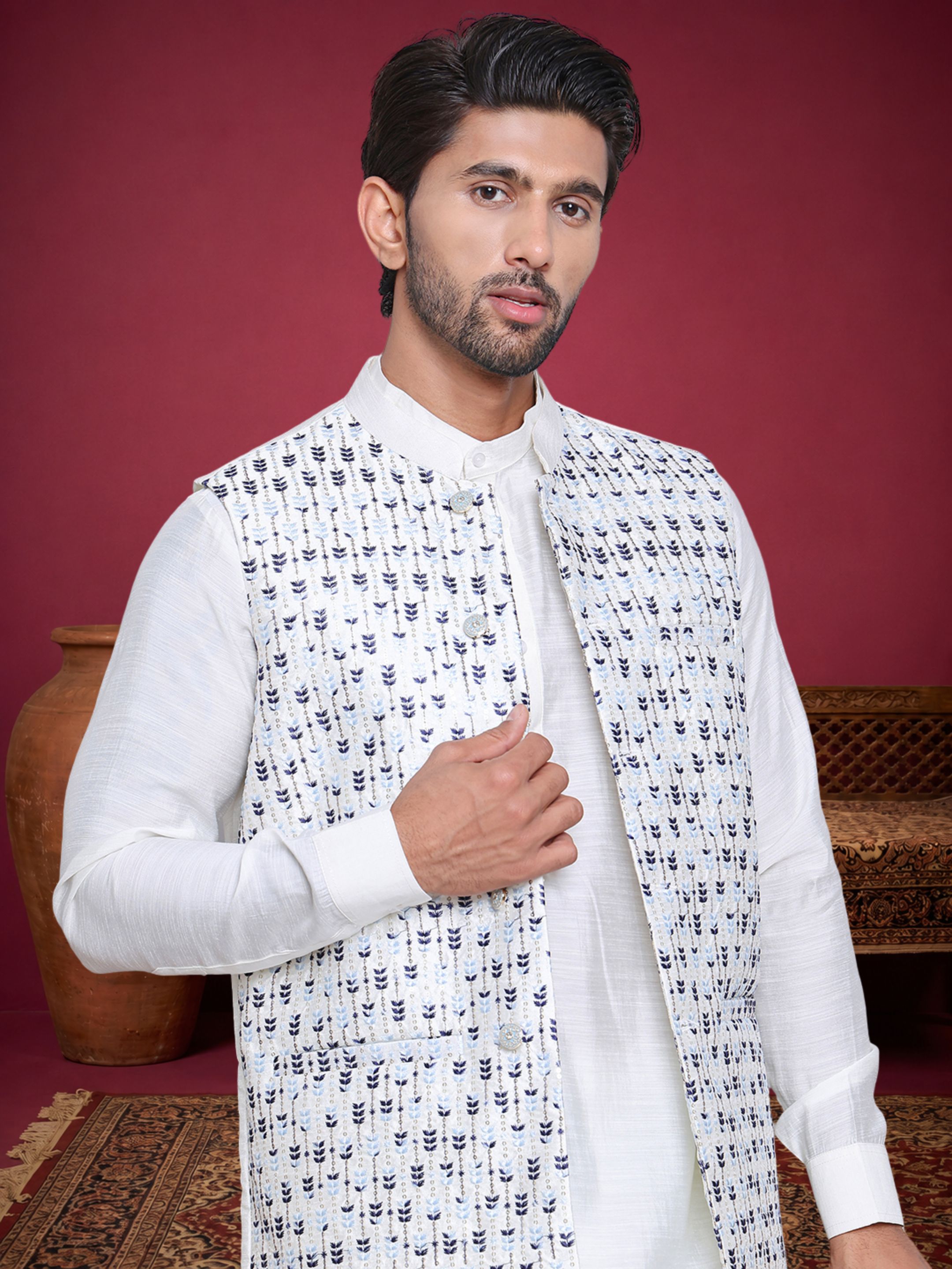 jompers Embroidered Men Waistcoat-picture-28