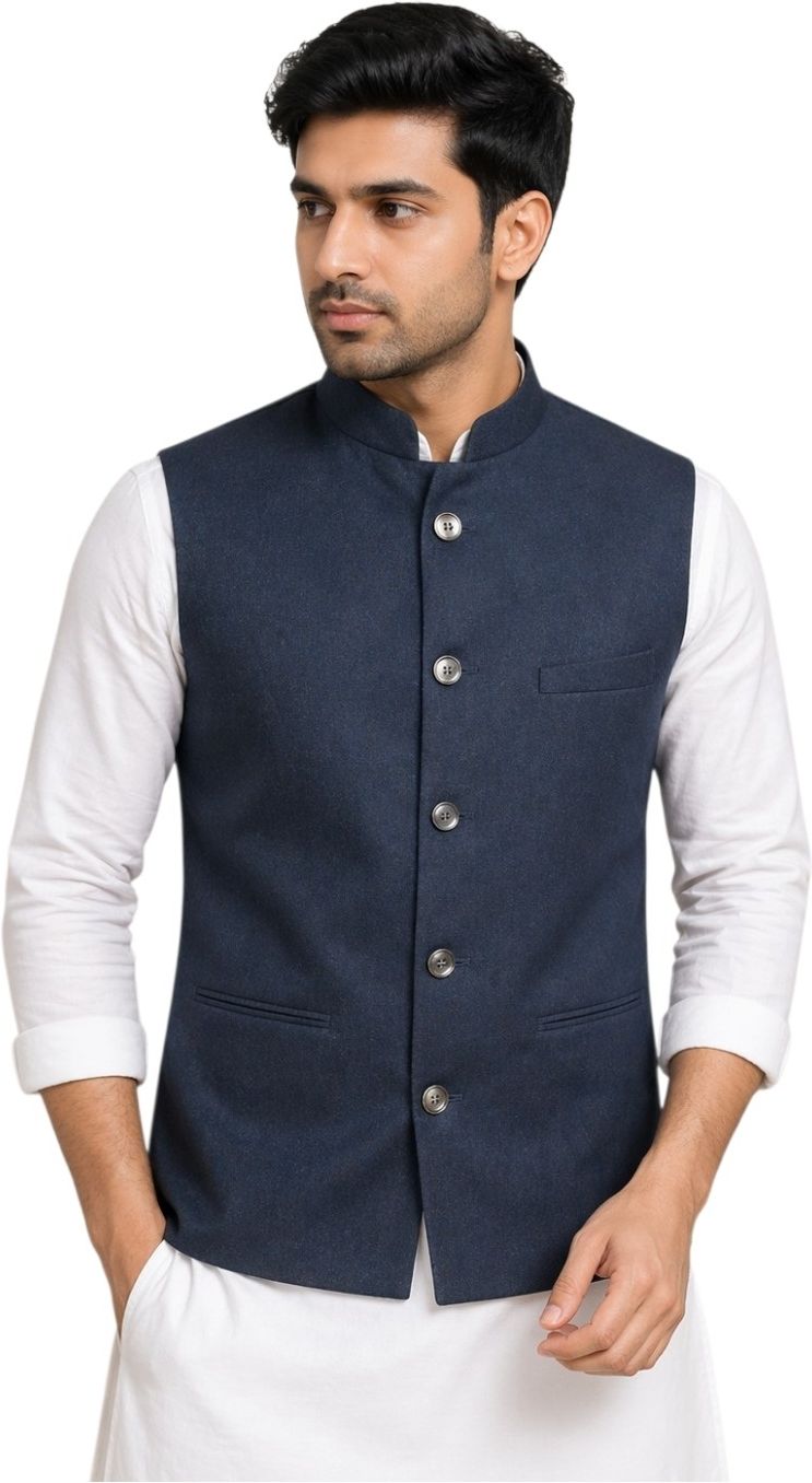 glonex Solid Men Waistcoat-picture-16