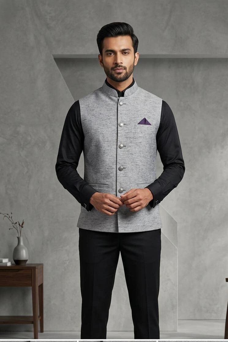 asthetic Self Design Men Waistcoat-picture-24