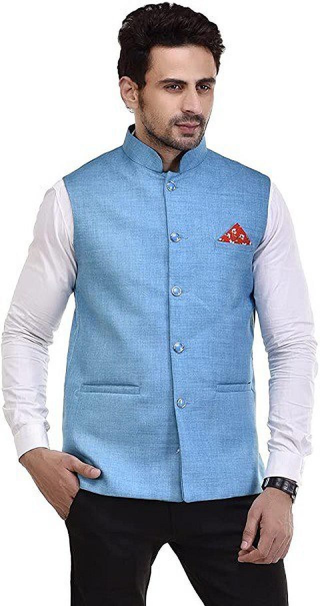 qitty Solid Men Waistcoat-picture-5
