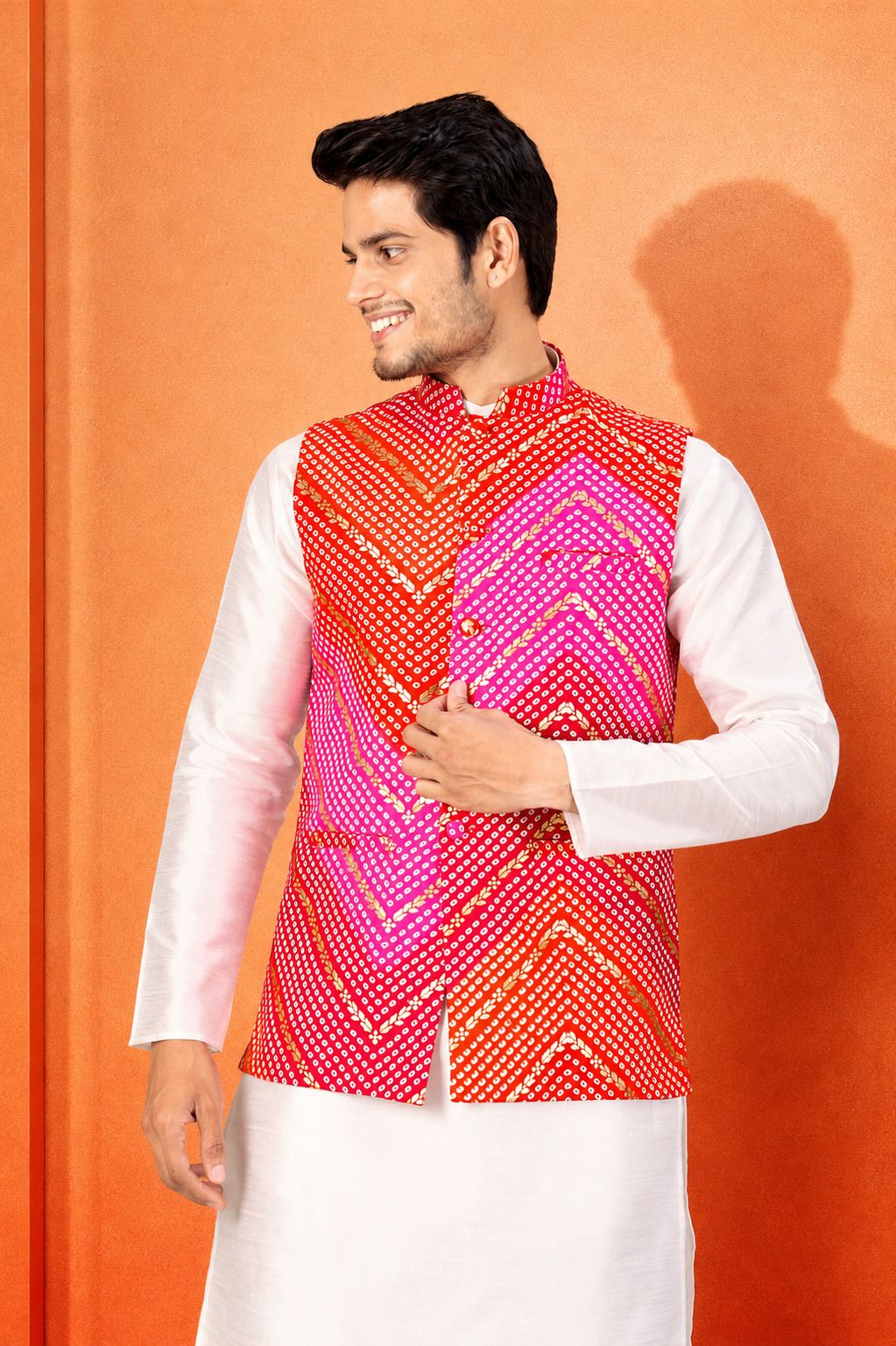 modern mughals Printed Men Waistcoat-picture-10