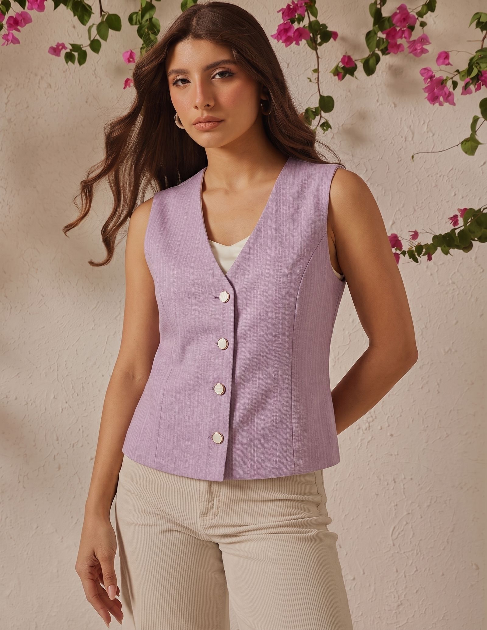 onaya fashion Solid Women Waistcoat-picture-48