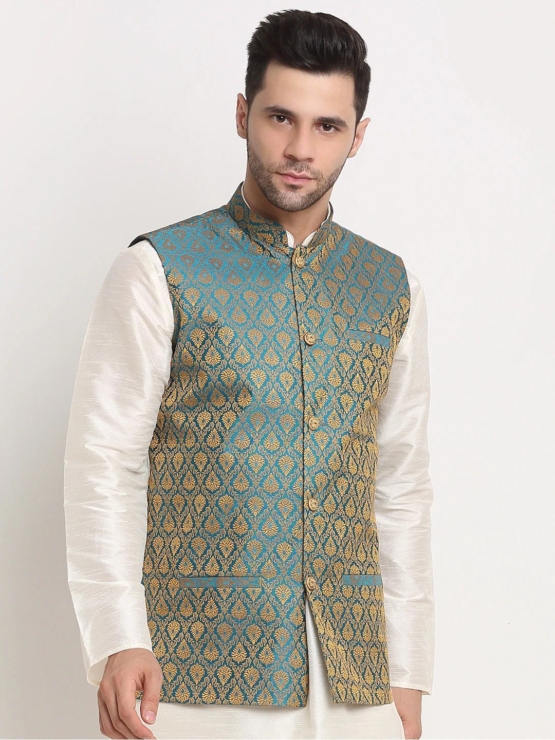 kraft india Paisley Men Waistcoat-picture-22