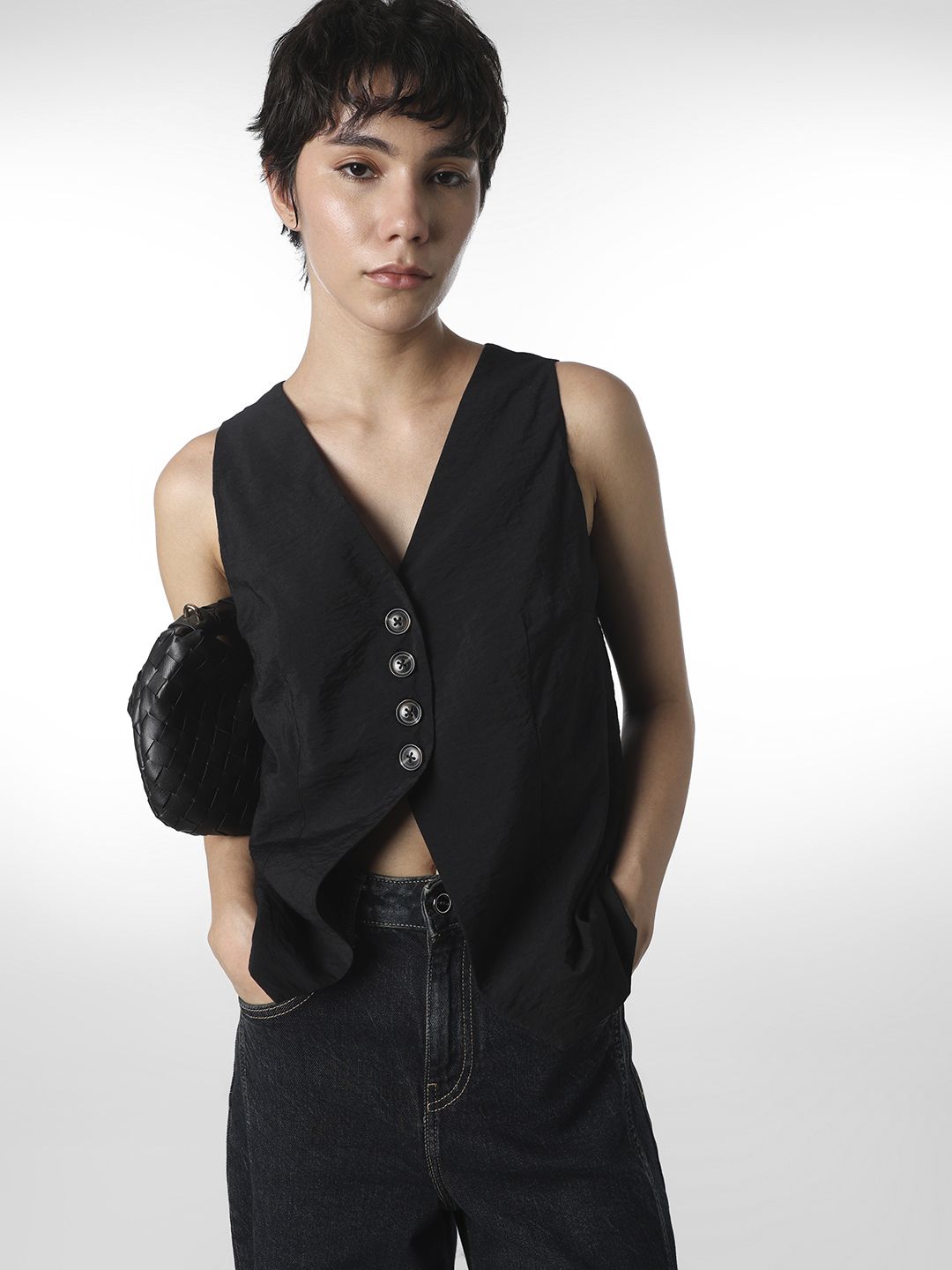 only Solid Women Waistcoat-picture-46