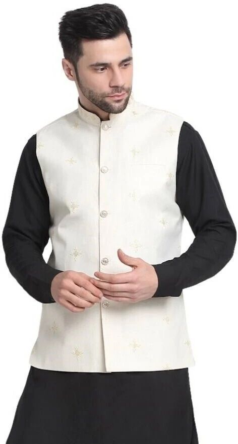 kraft india Embroidered Men Waistcoat-picture-38