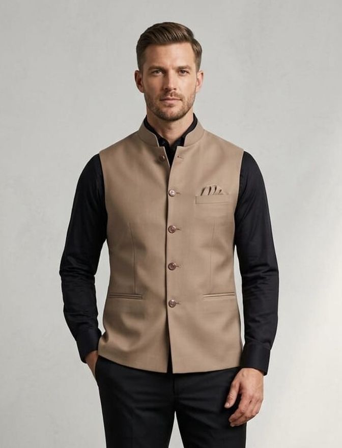 asthetic Solid Men Waistcoat-picture-28